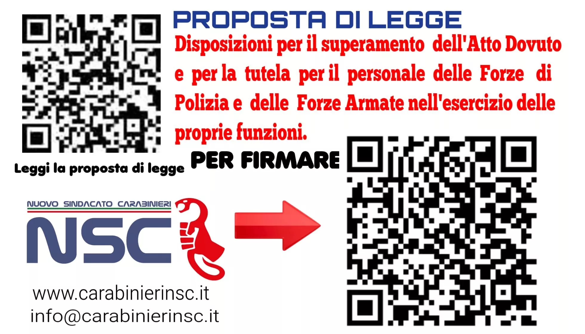 Proposta di legge popolare NSC 